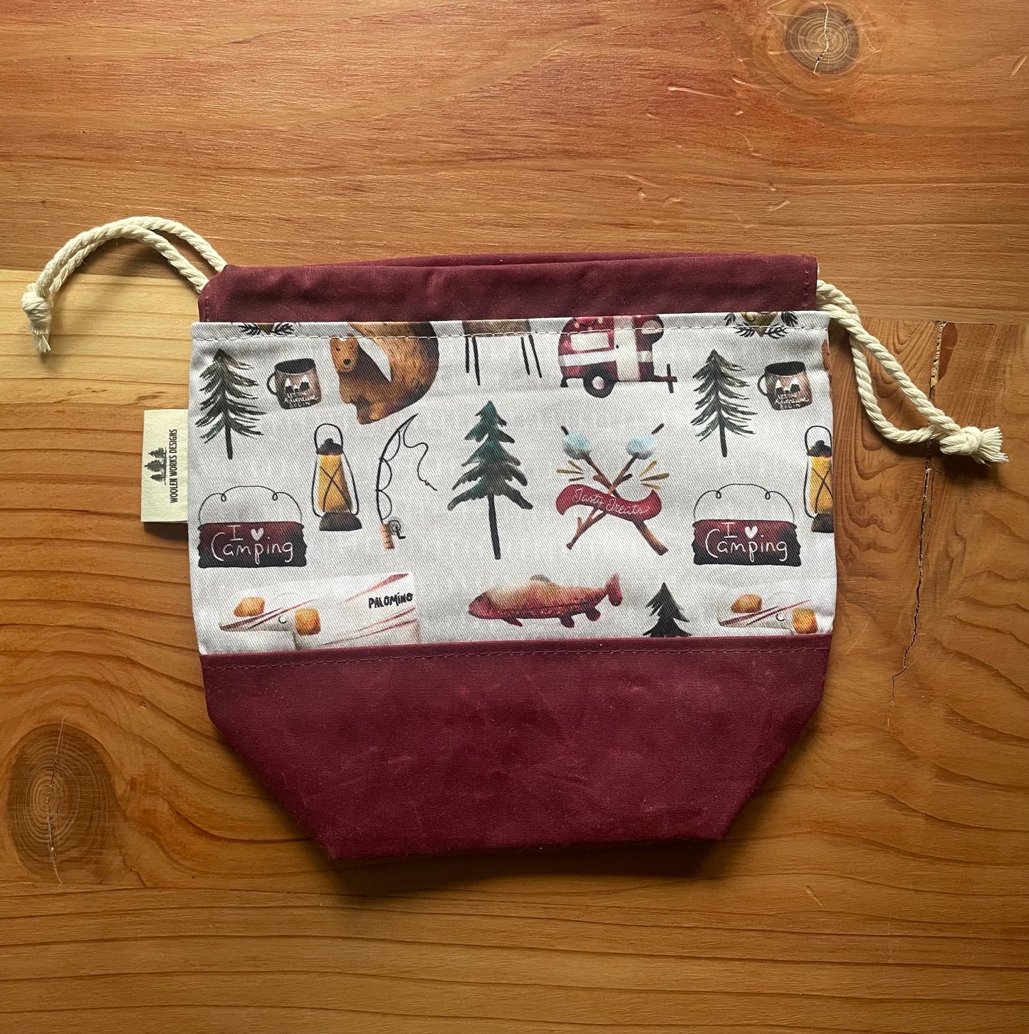 Waxed Canvas Base Sock Bag