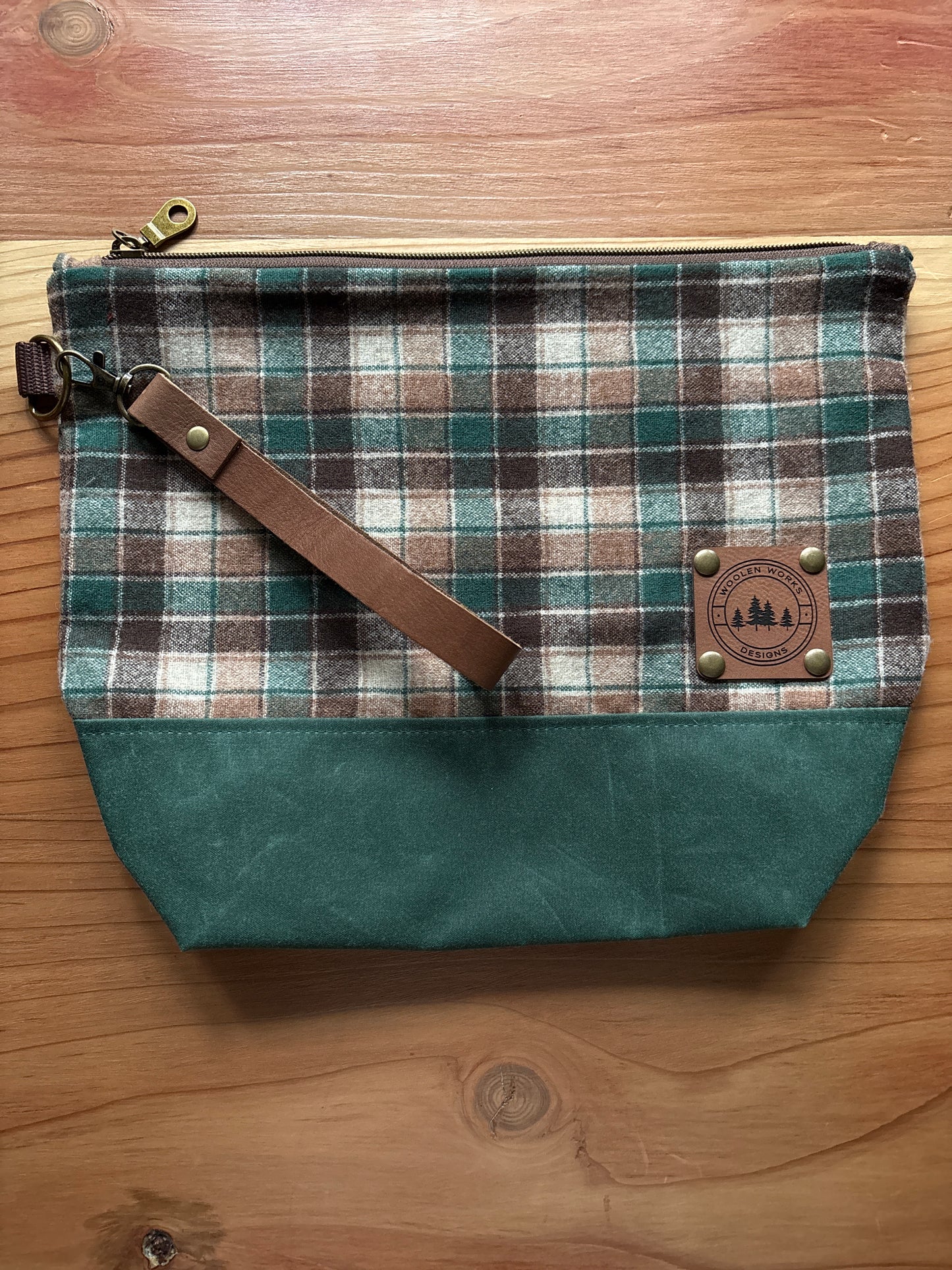 Wool and Waxed Canvas Explorer Pouch