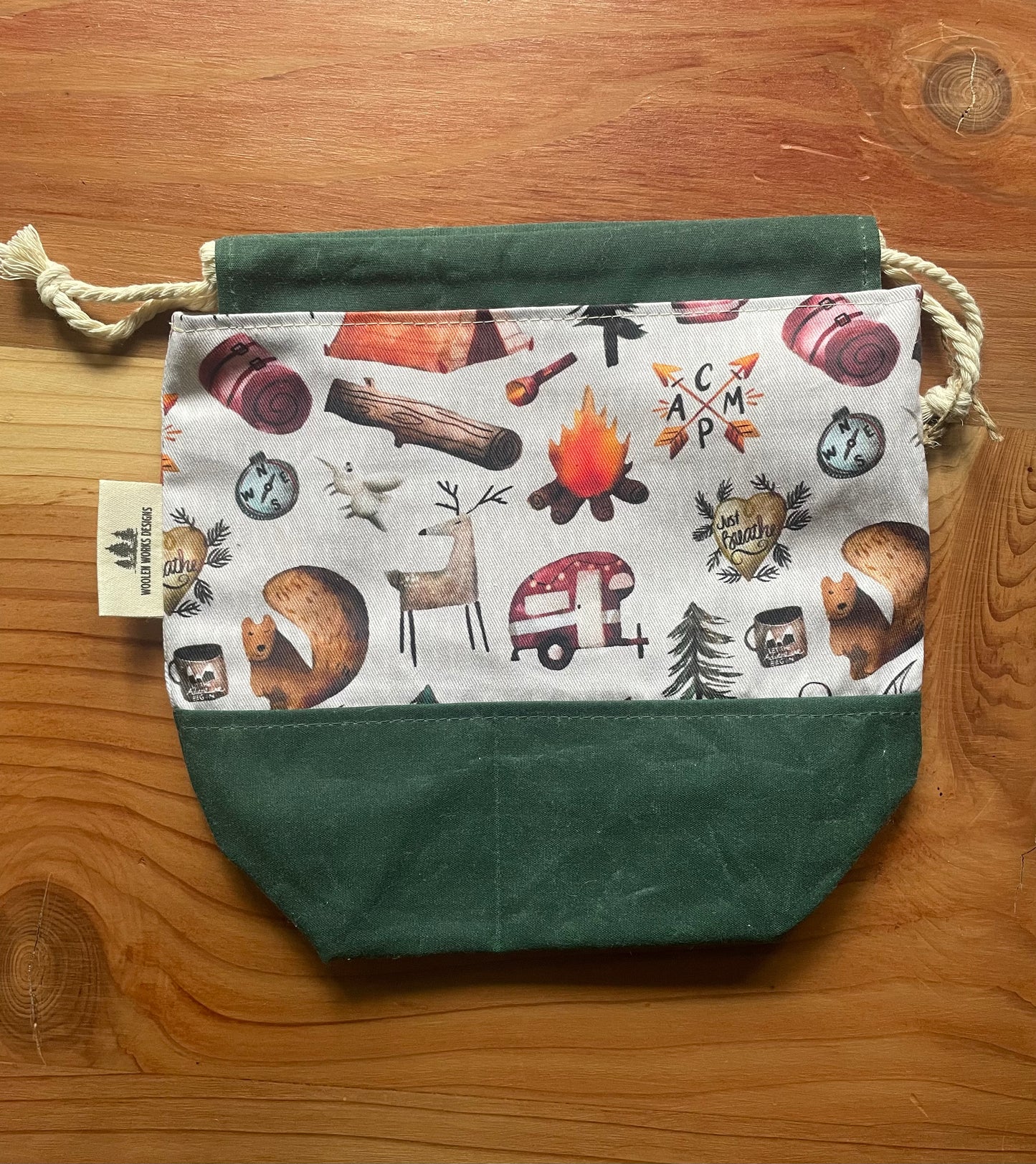 Waxed Canvas Base Sock Bag