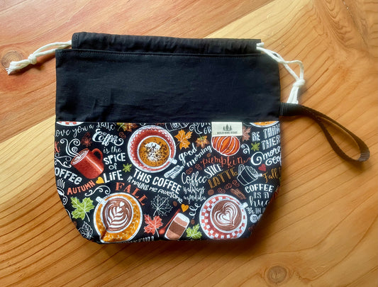 Coffee and Pumpkins Project Bag