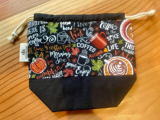 Coffee and Pumpkins Project Bag