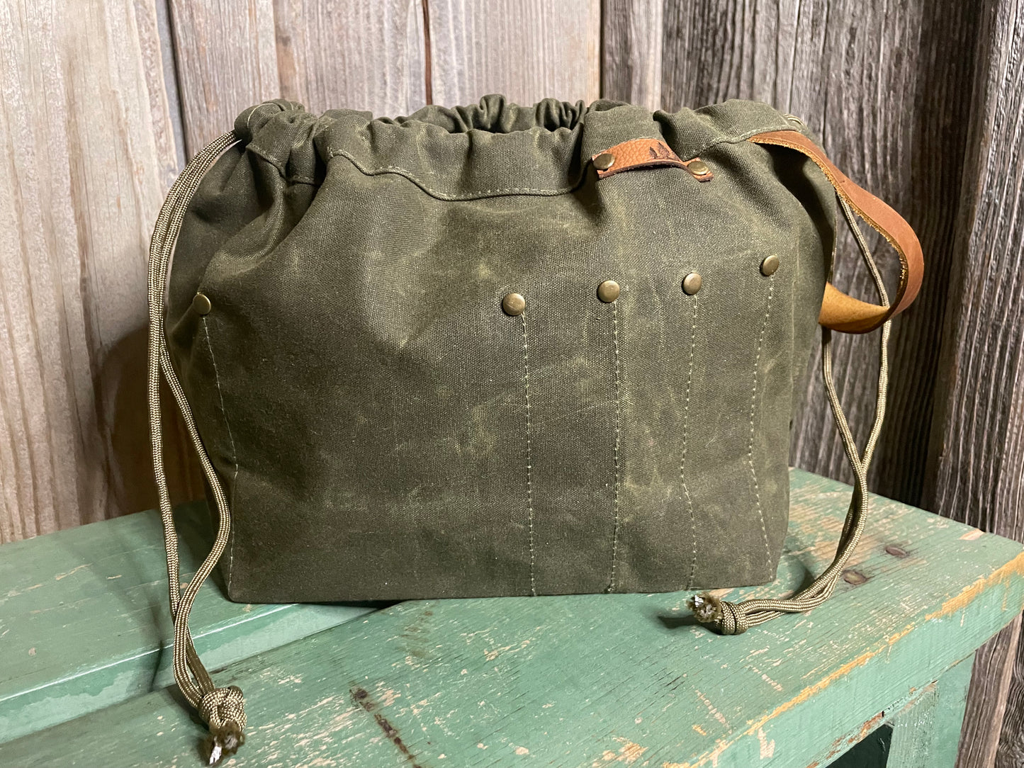 Waxed Canvas Adventurer Bag- Olive