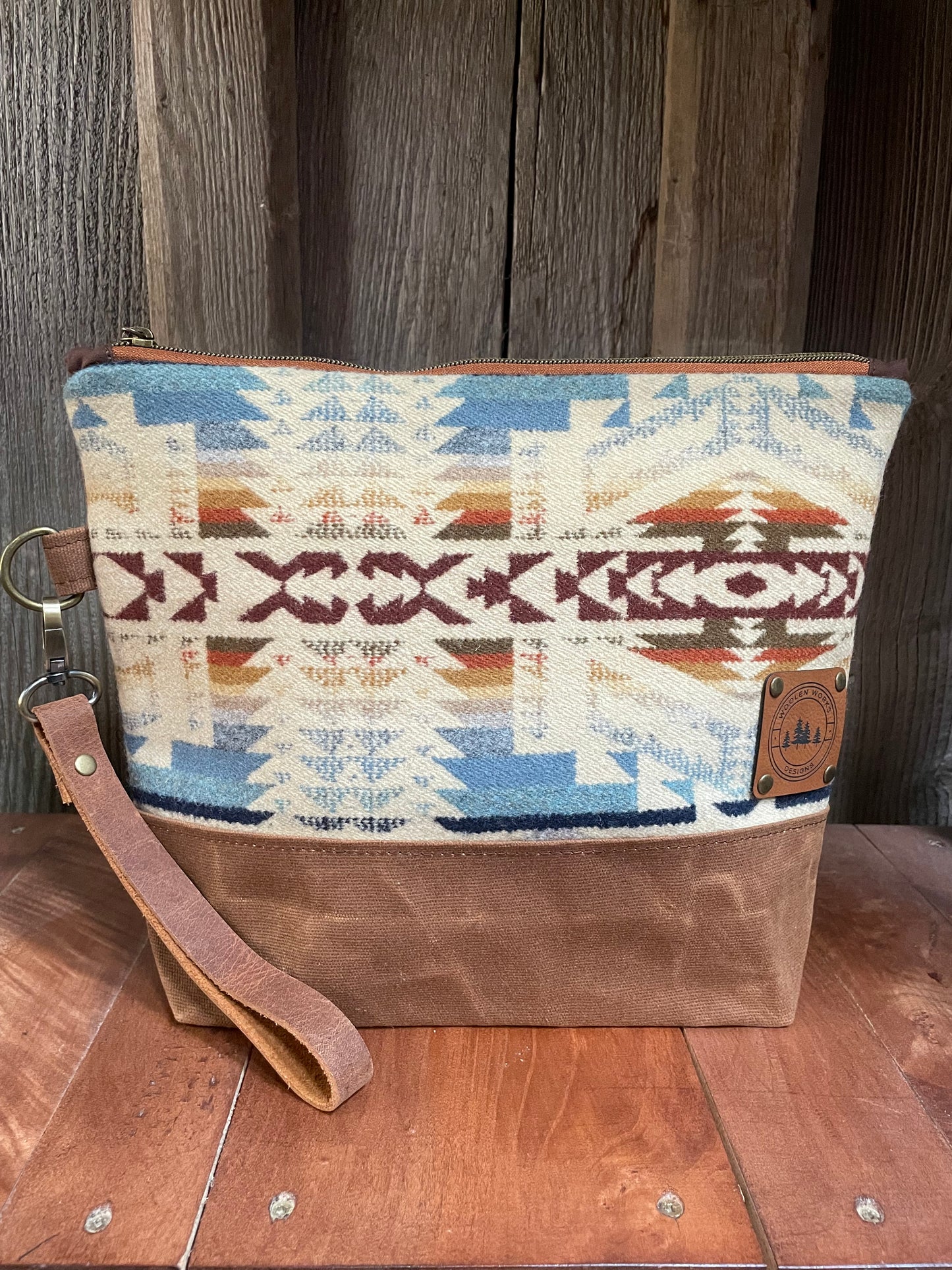 Wool and Waxed Canvas Explorer Pouch