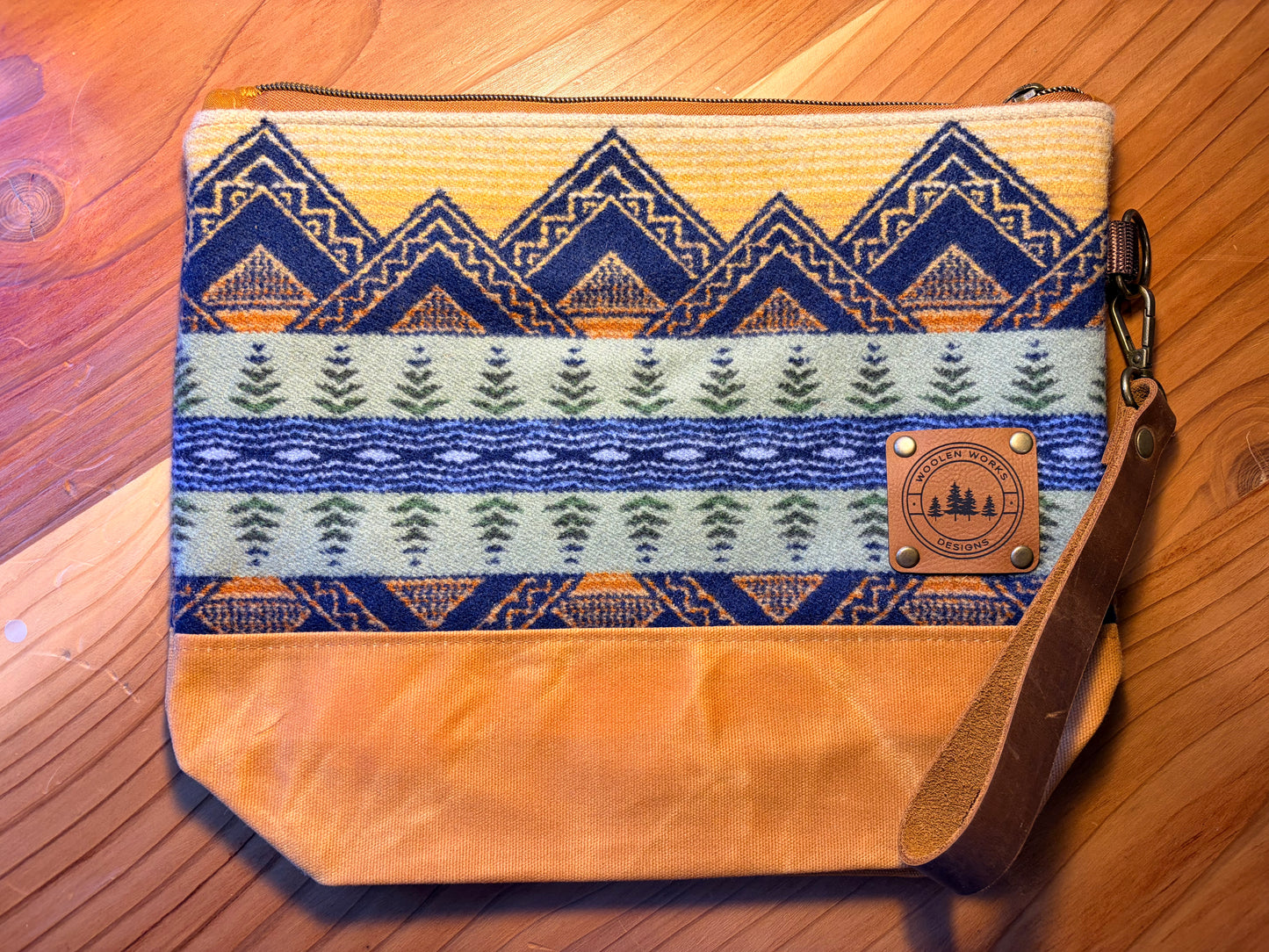 Wool and Waxed Canvas Explorer Pouch