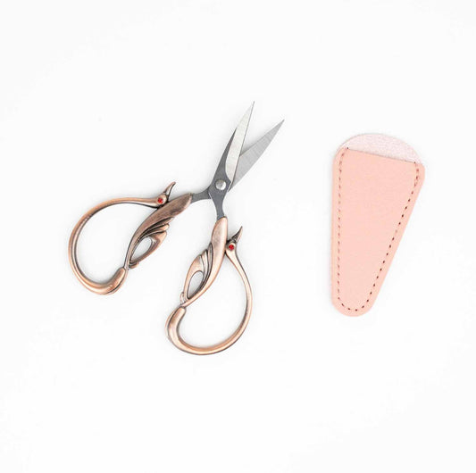 Twice Sheared Sheep Copper Swan Embroidery Scissors