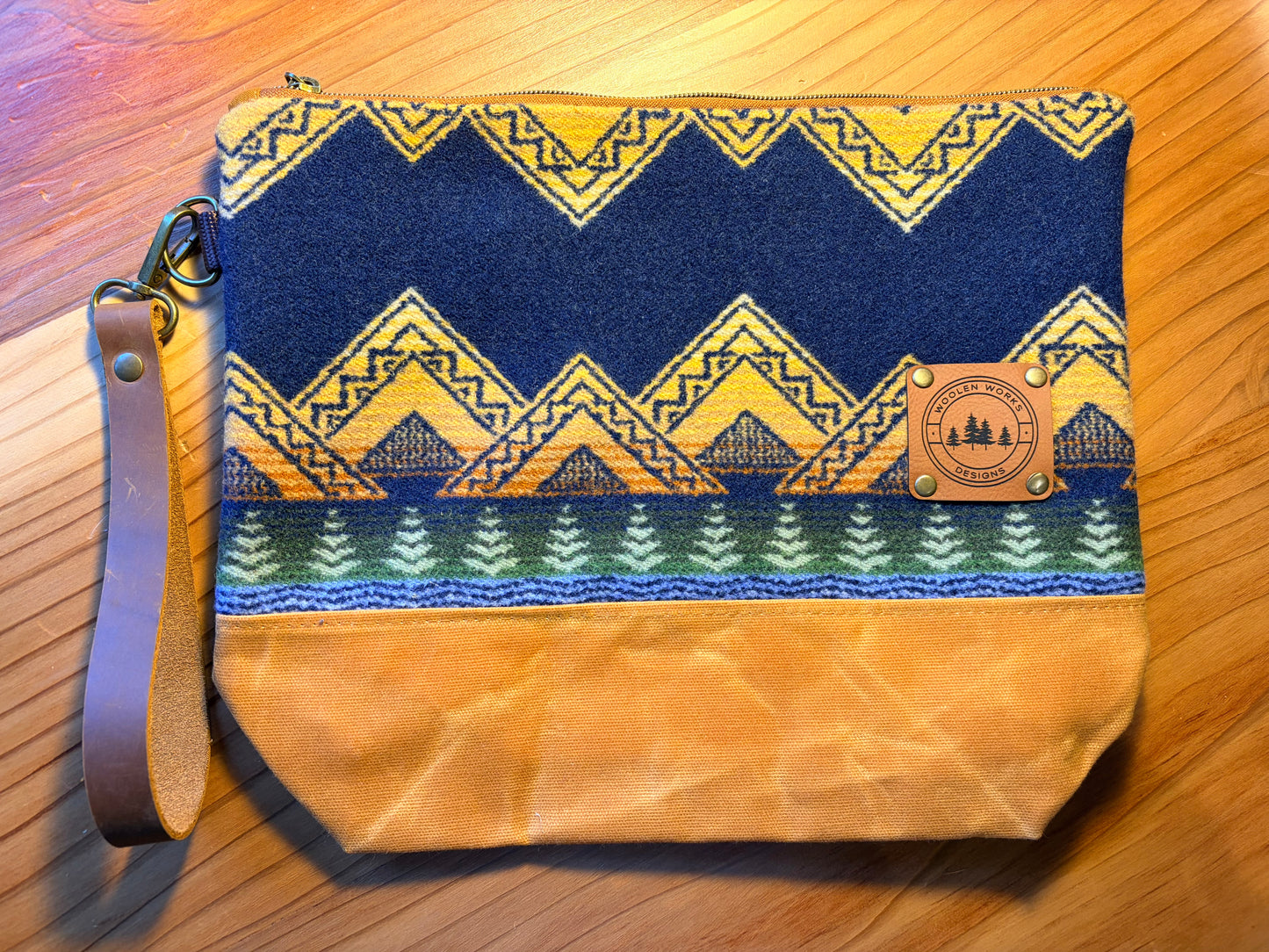 Wool and Waxed Canvas Explorer Pouch
