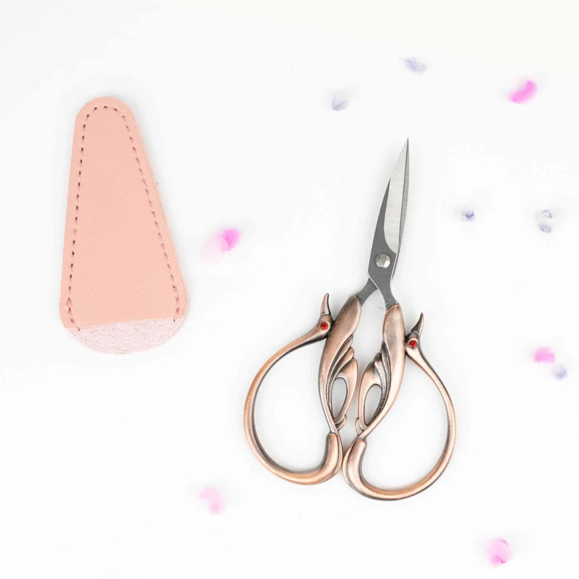 Twice Sheared Sheep Copper Swan Embroidery Scissors